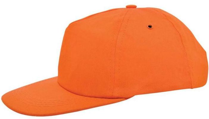 Pomarańczowa czapka Snapback z daszkiem
