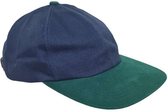 Granatowo-zielona czapka baseball caps z daszkiem