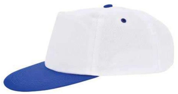 Biało Niebieska czapka Snapback z daszkiem